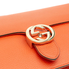 Medium Dollar Calfskin Interlocking G Crossbody