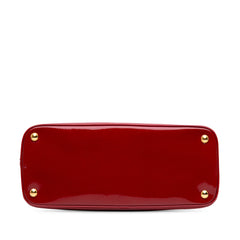 Medium Saffiano Vernice Promenade Satchel