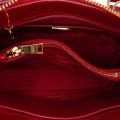 Medium Saffiano Vernice Promenade Satchel