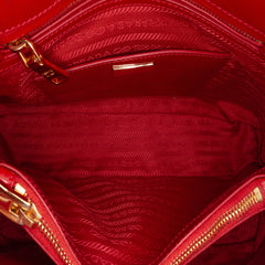 Medium Saffiano Vernice Promenade Satchel