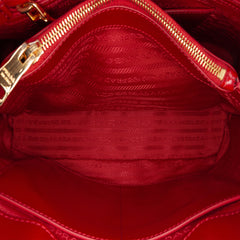 Medium Saffiano Vernice Promenade Satchel