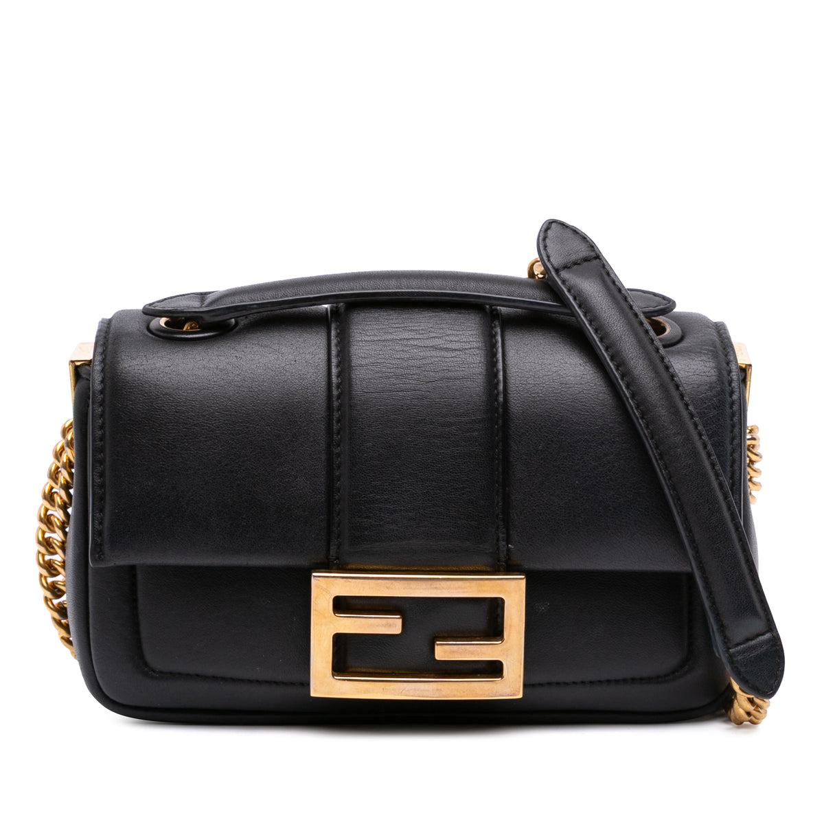 Mini Nappa Apolo Chain Baguette Shoulder Bag