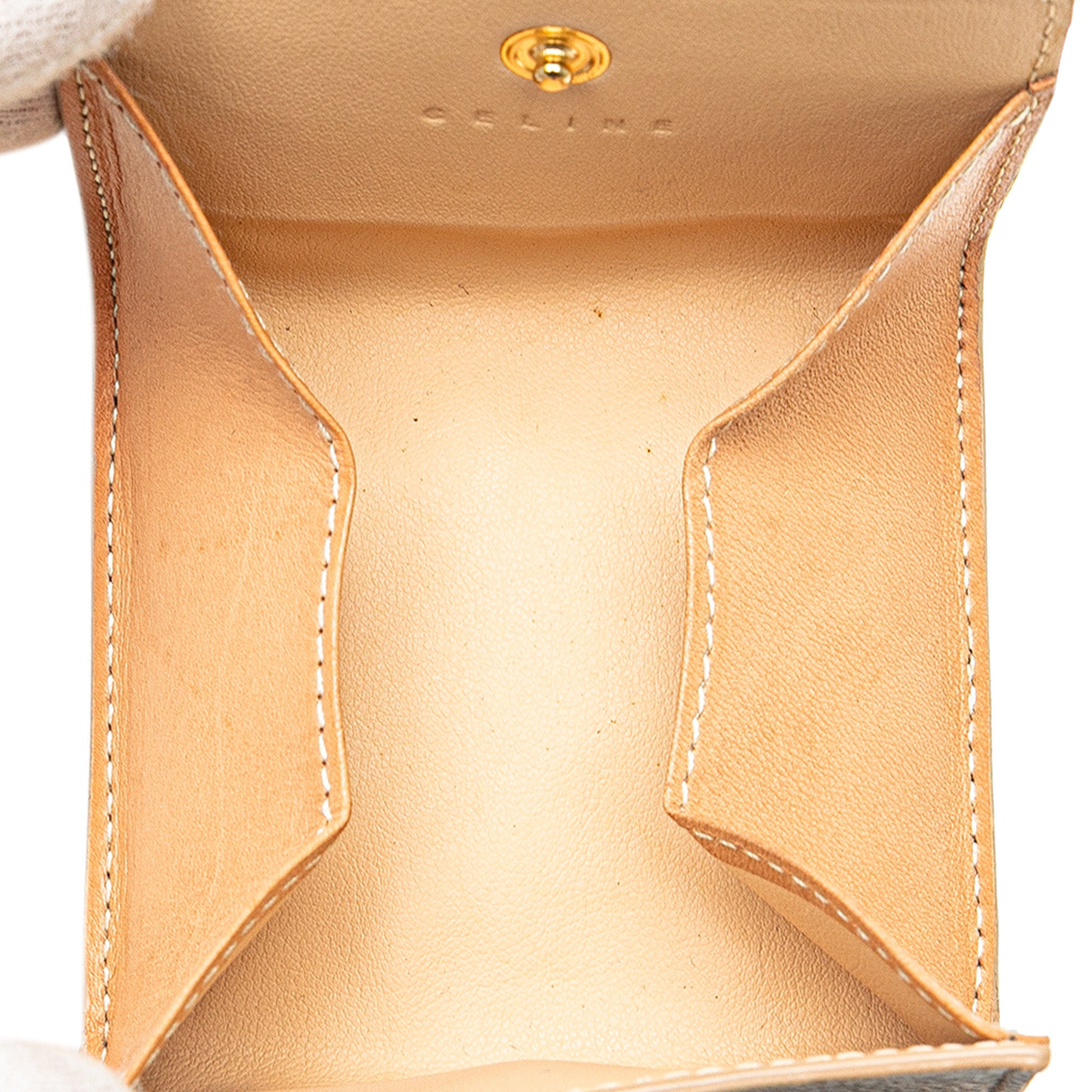 Macadam Coated Canvas Coin Pouch