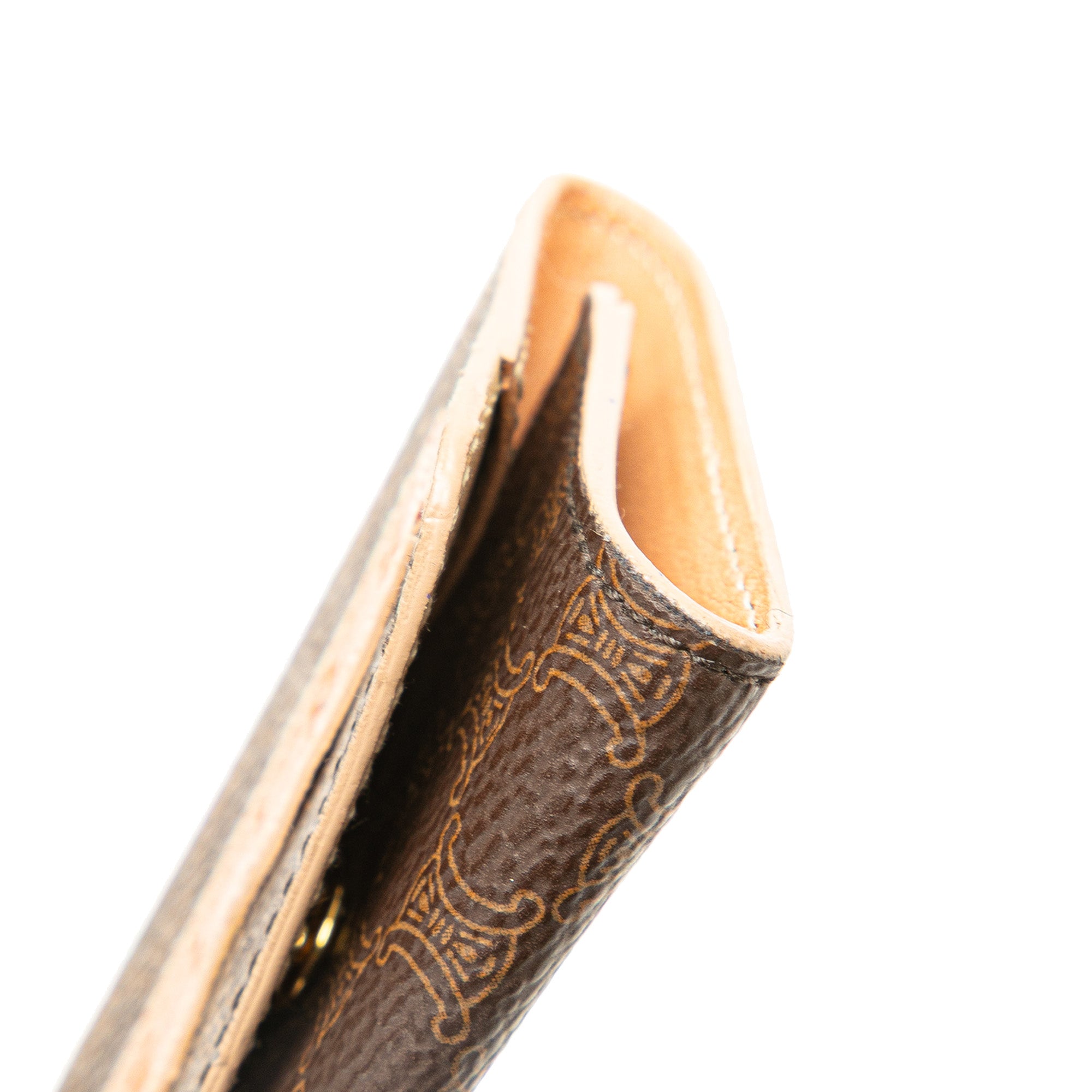 Macadam Coated Canvas Coin Pouch