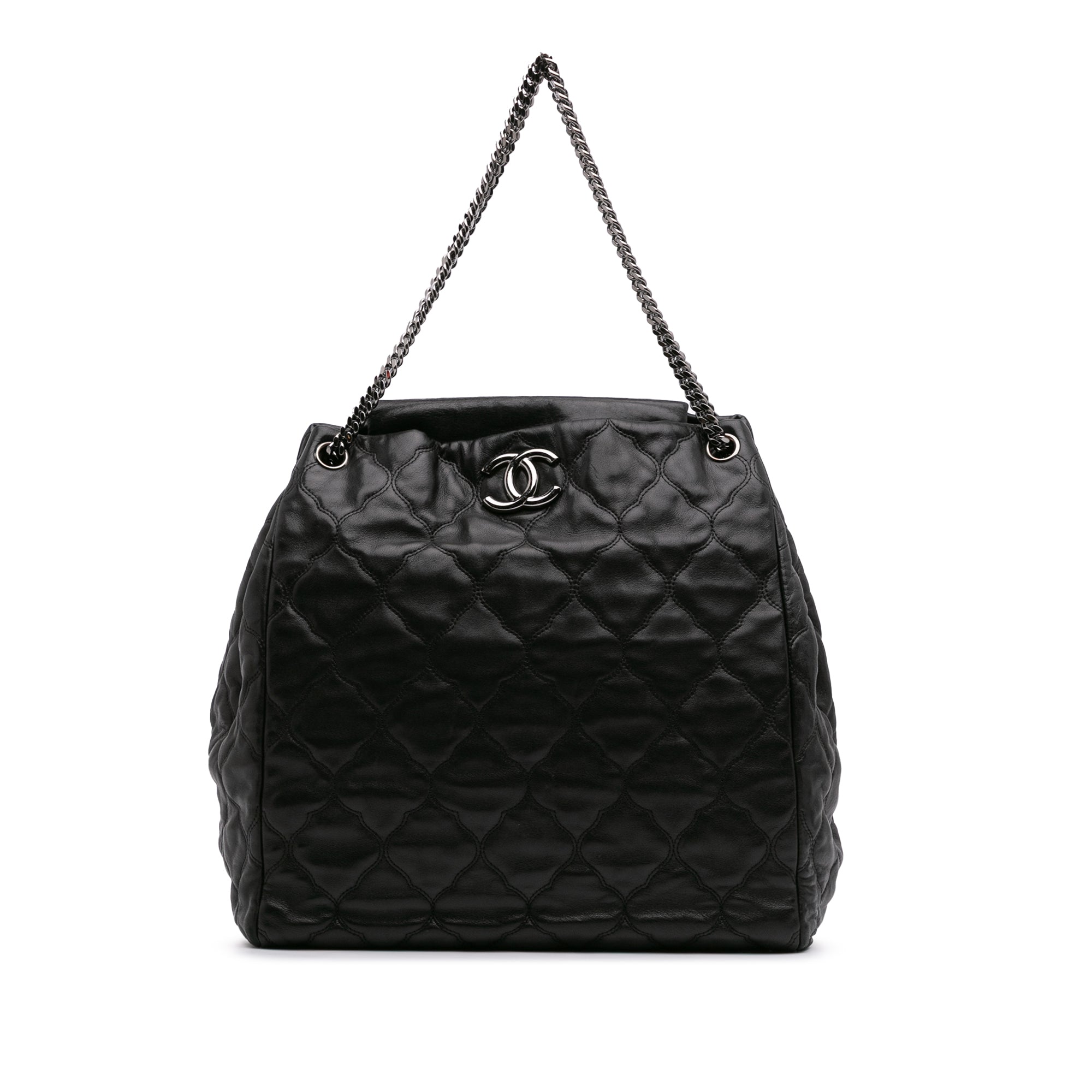 Paris Moscow Quilted Lambskin Cells Accordion Tote