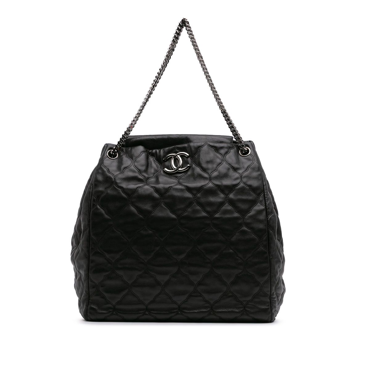 Paris Moscow Quilted Lambskin Cells Accordion Tote