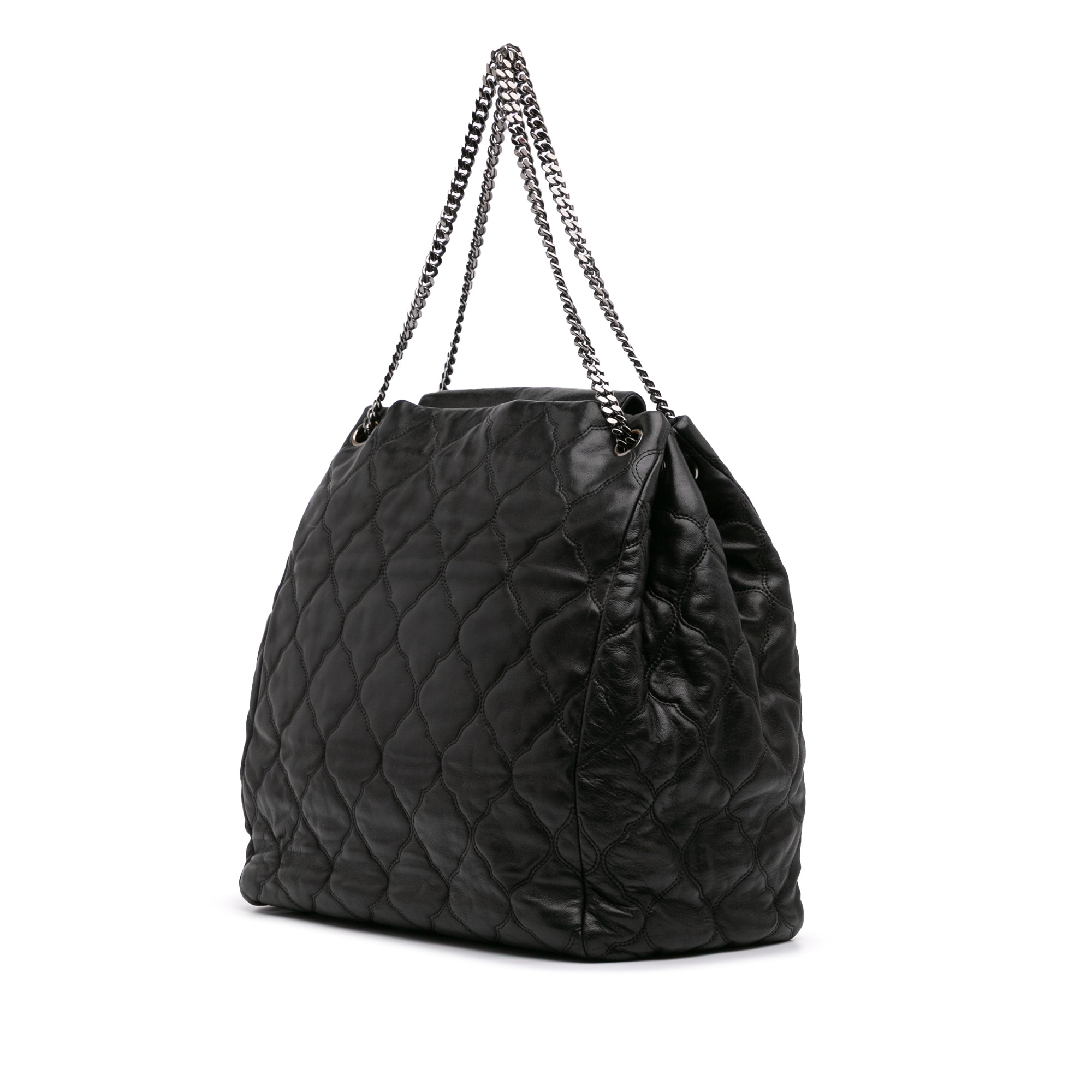 Paris Moscow Quilted Lambskin Cells Accordion Tote