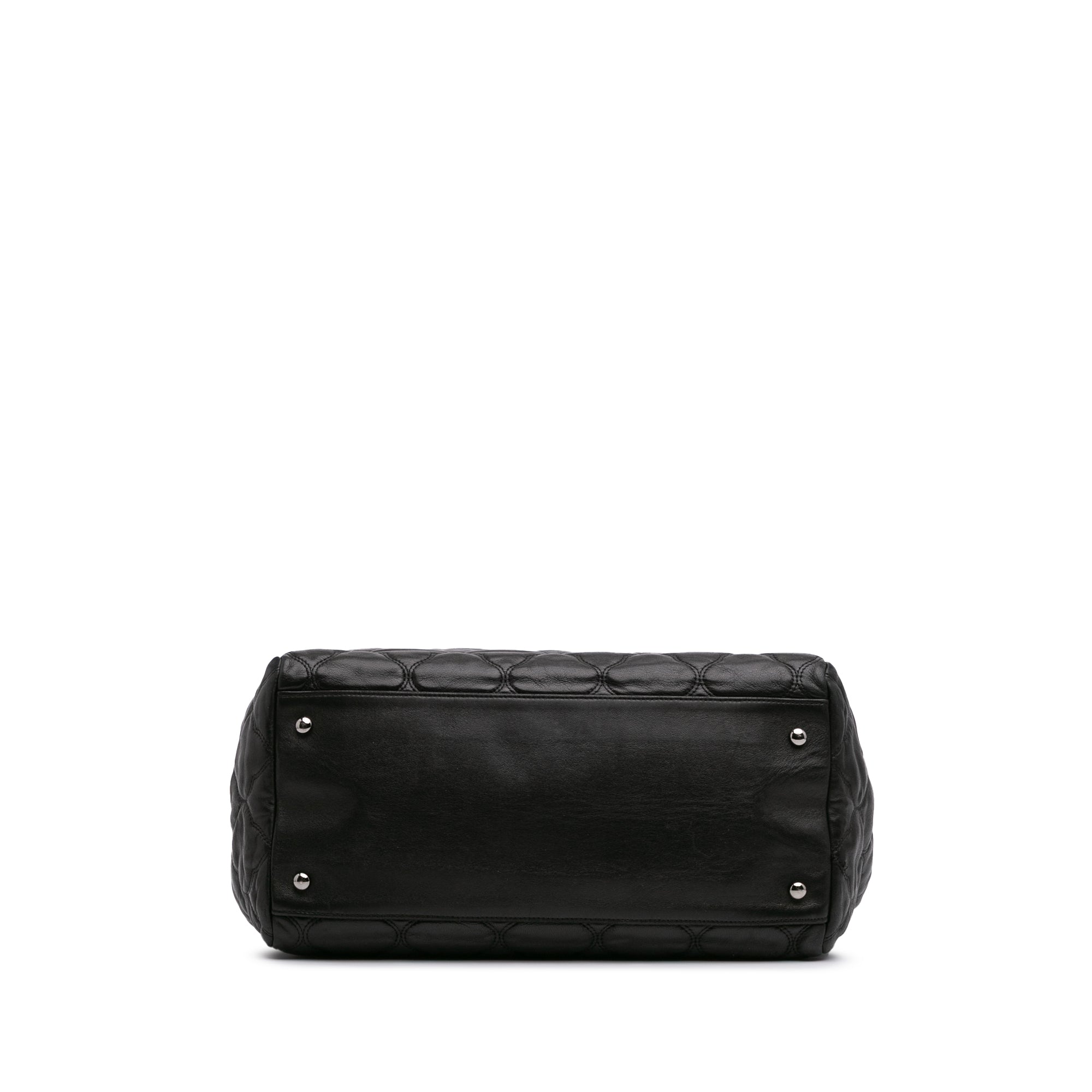 Paris Moscow Quilted Lambskin Cells Accordion Tote