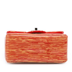 Mini Square Classic Patent Striped Single Flap