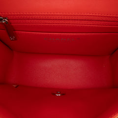 Mini Square Classic Patent Striped Single Flap