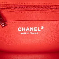Mini Square Classic Patent Striped Single Flap