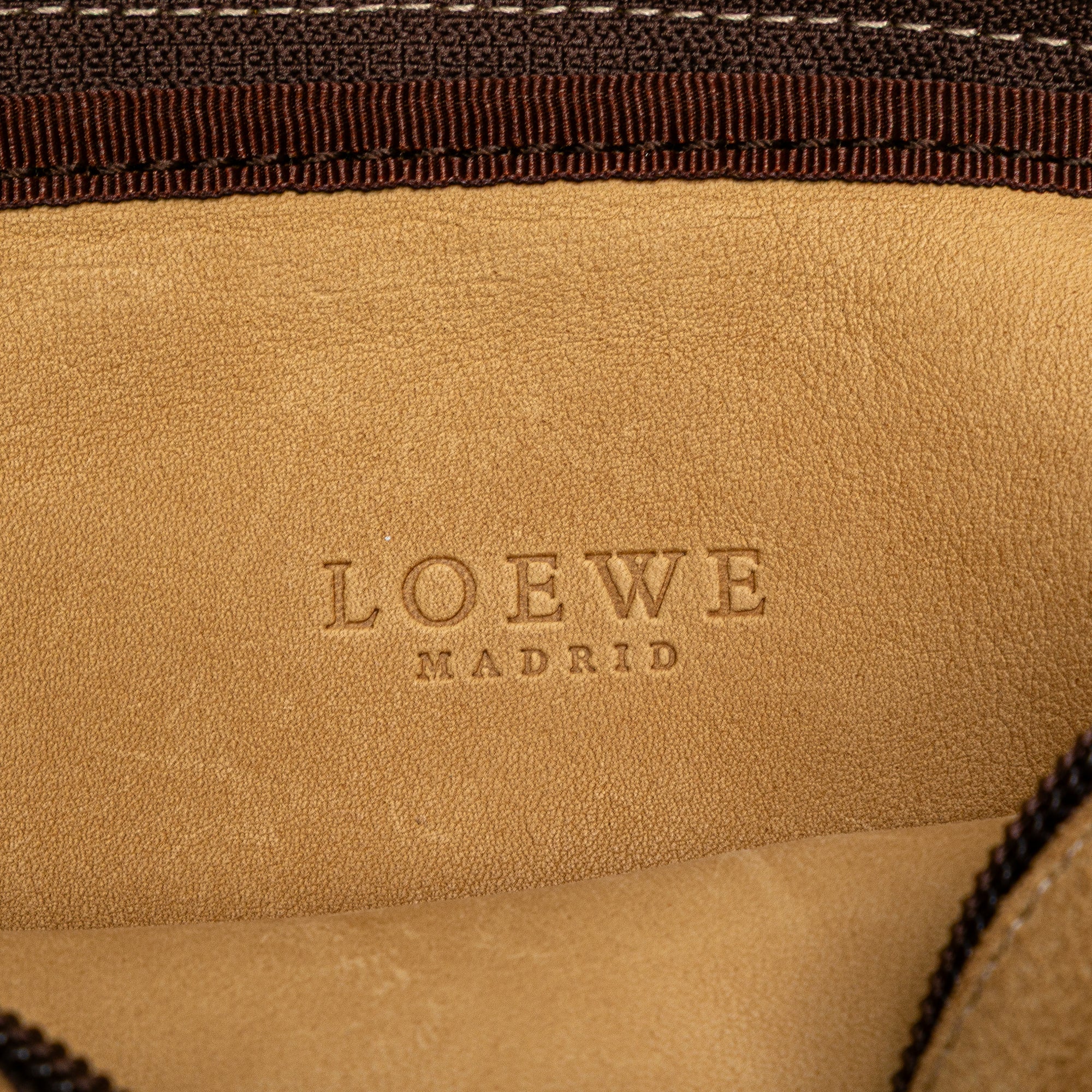 Suede Anagram Crossbody