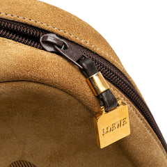 Suede Anagram Crossbody