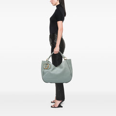 Medium Pebbled Calfskin Twill Tote
