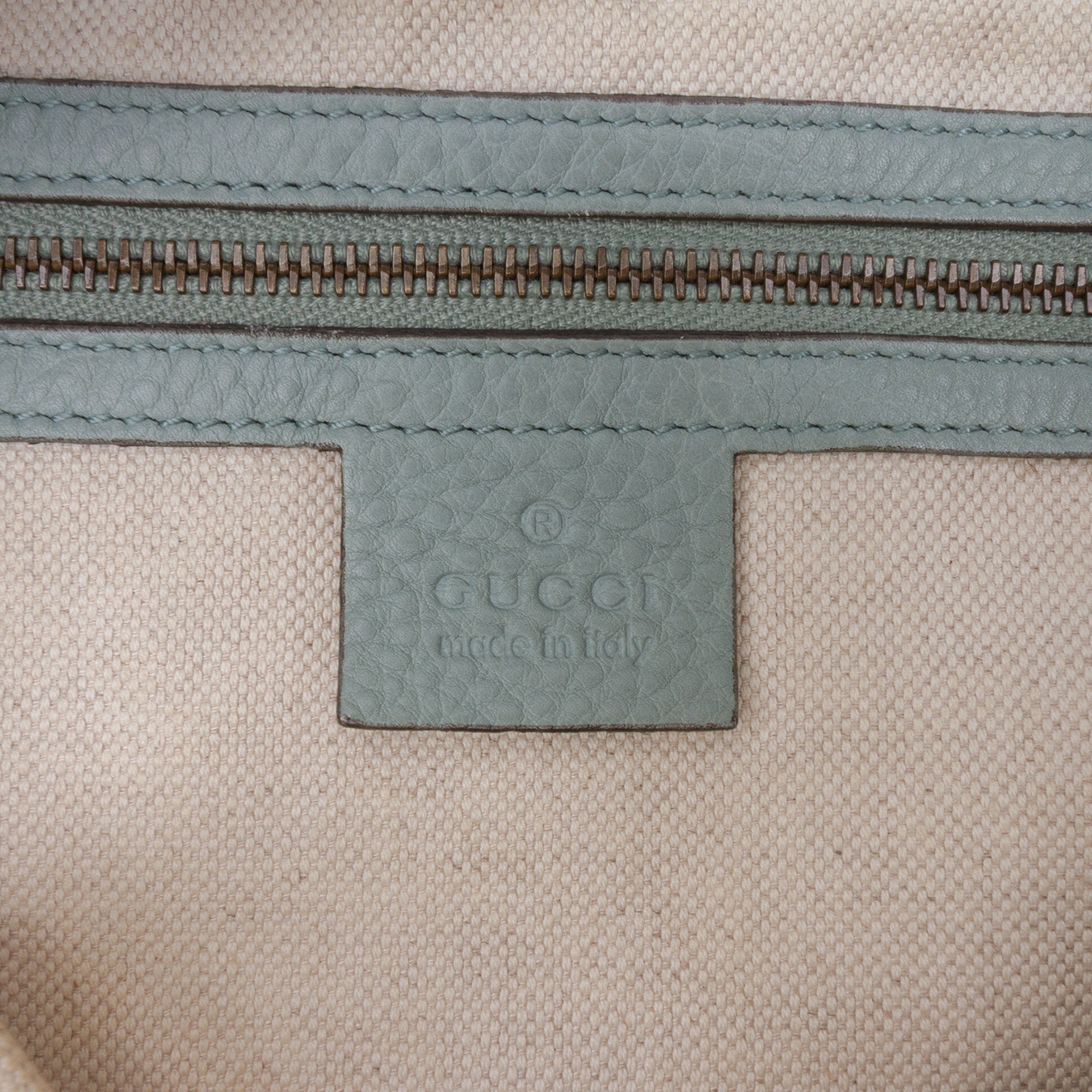 Medium Pebbled Calfskin Twill Tote