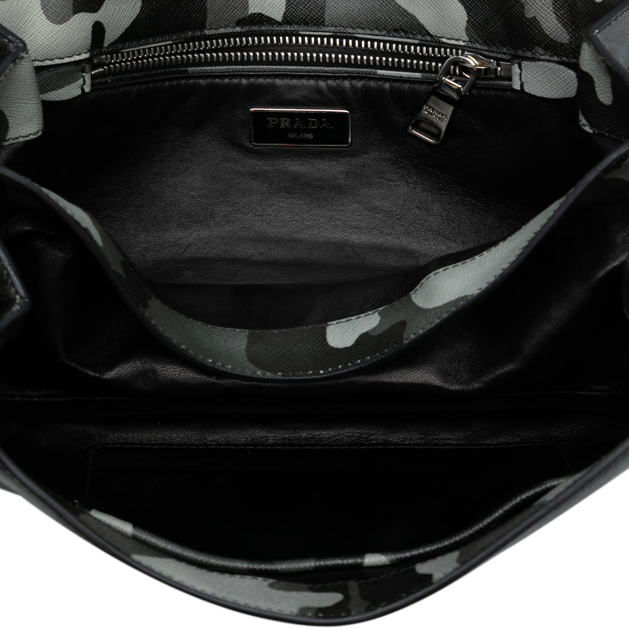Saffiano Camouflage Sound Lock Shoulder Bag