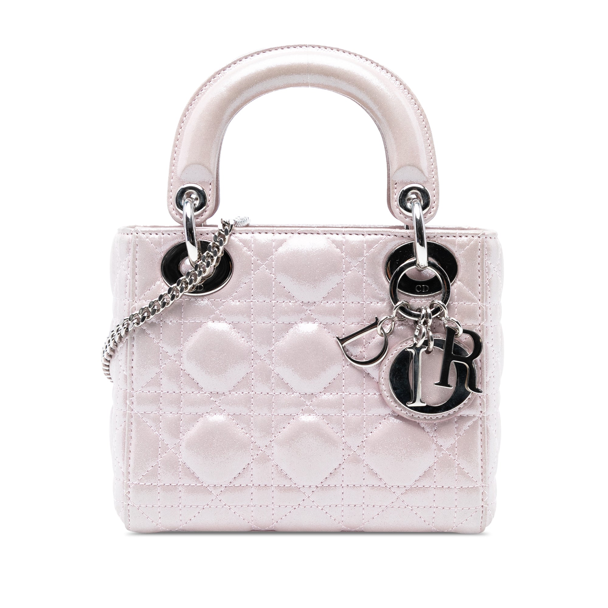 Mini Iridescent Lambskin Cannage Lady Dior