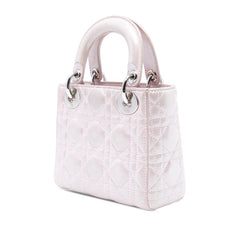 Mini Iridescent Lambskin Cannage Lady Dior