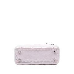 Mini Iridescent Lambskin Cannage Lady Dior