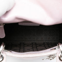 Mini Iridescent Lambskin Cannage Lady Dior