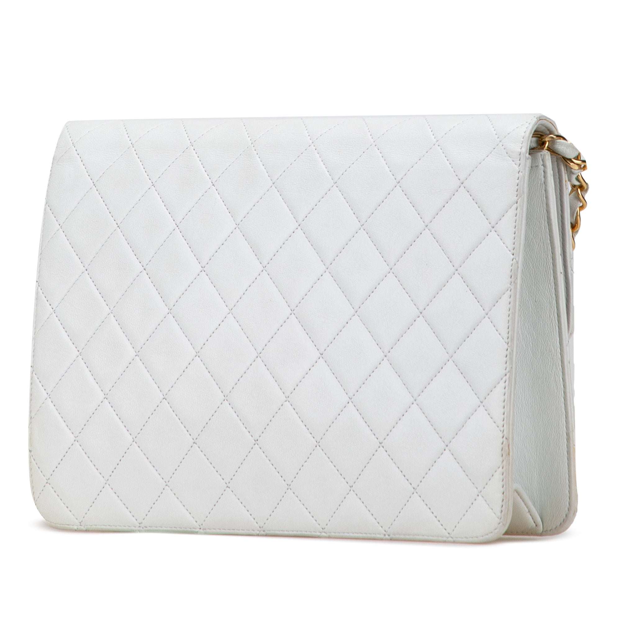 CC Quilted Lambskin Single Flap