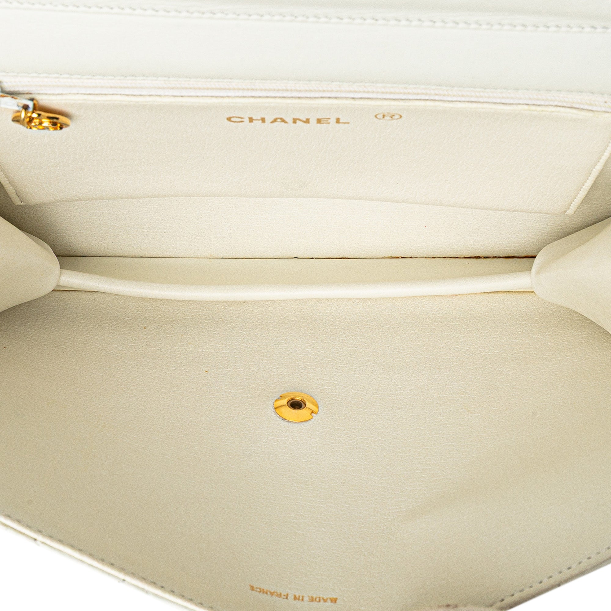 CC Quilted Lambskin Single Flap