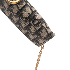 Oblique Canvas Saddle Wallet On Chain