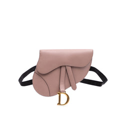Grained Calfskin Saddle Belt Bag