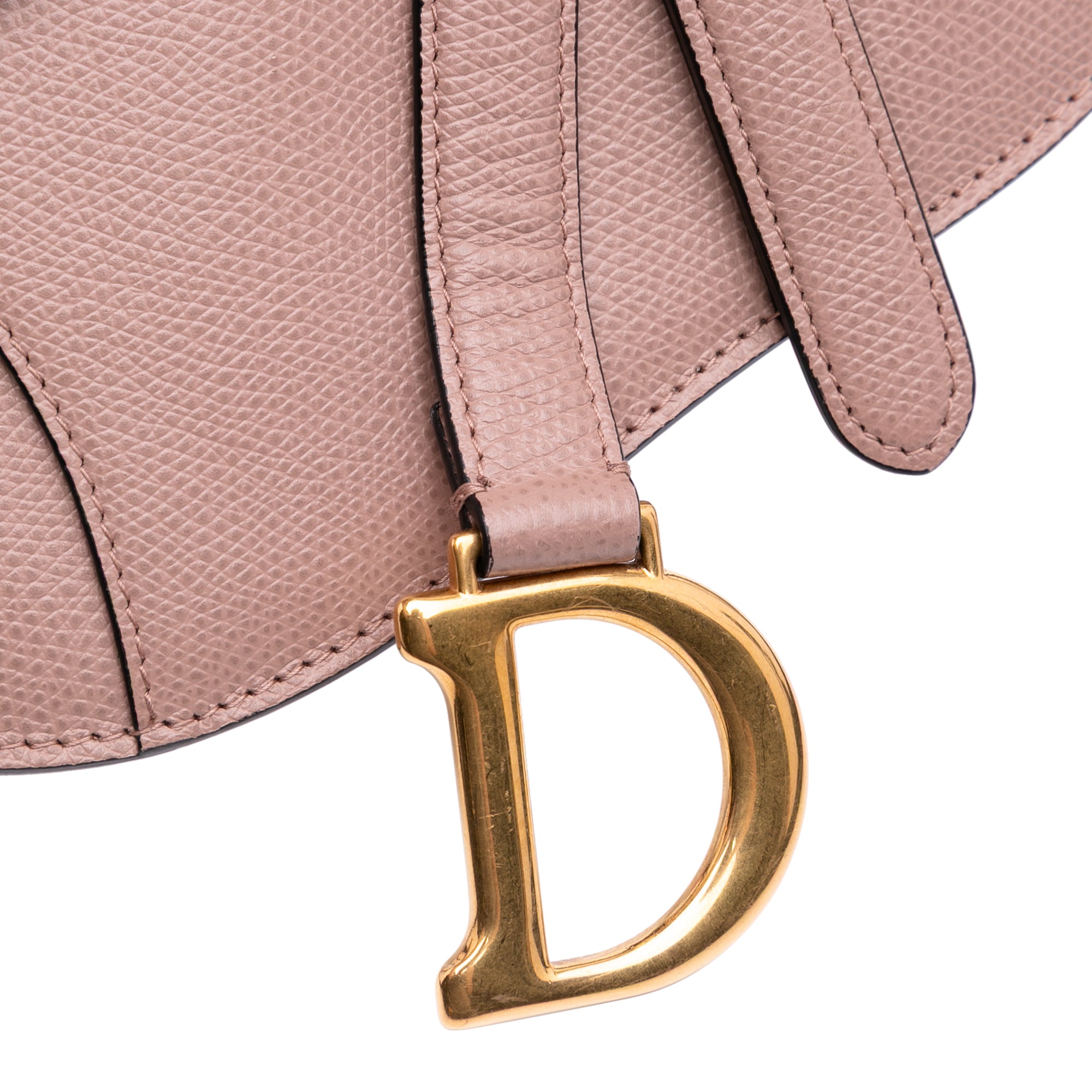 Grained Calfskin Saddle Belt Bag