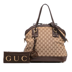 Medium GG Canvas Charm Dome Satchel