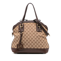 Medium GG Canvas Charm Dome Satchel