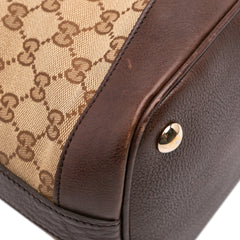 Medium GG Canvas Charm Dome Satchel