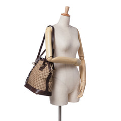 Medium GG Canvas Charm Dome Satchel
