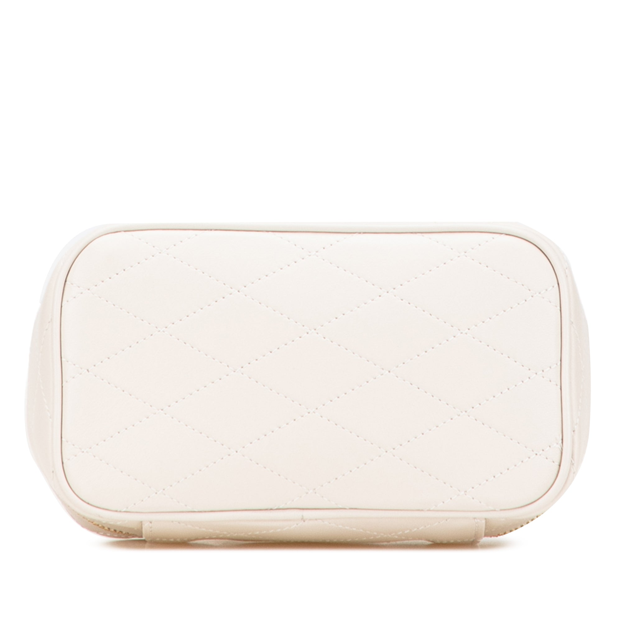 Quilted Lambskin East West Vanity Case