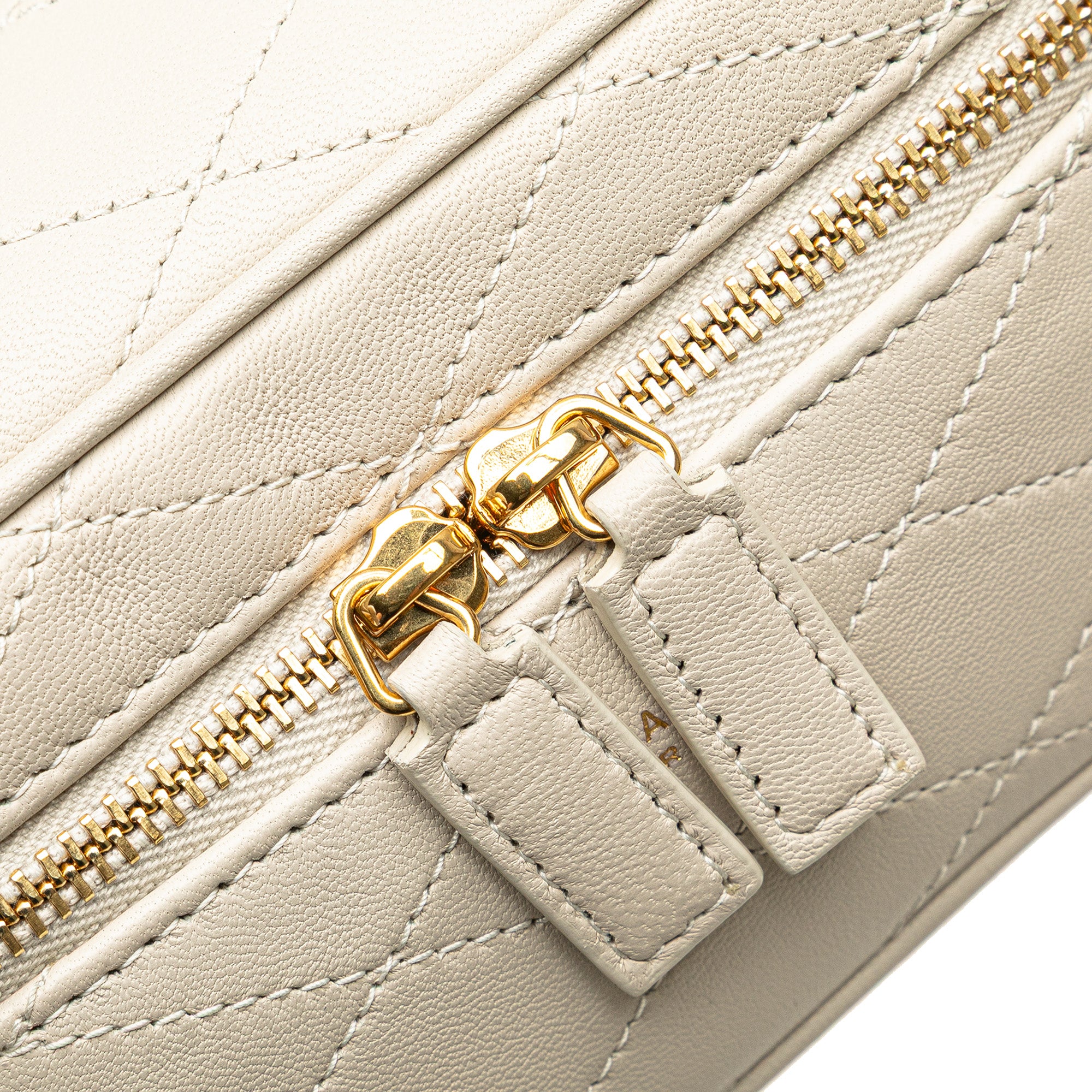 Quilted Lambskin East West Vanity Case