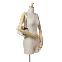 Medium Calfskin and Wool Knit Single Flap