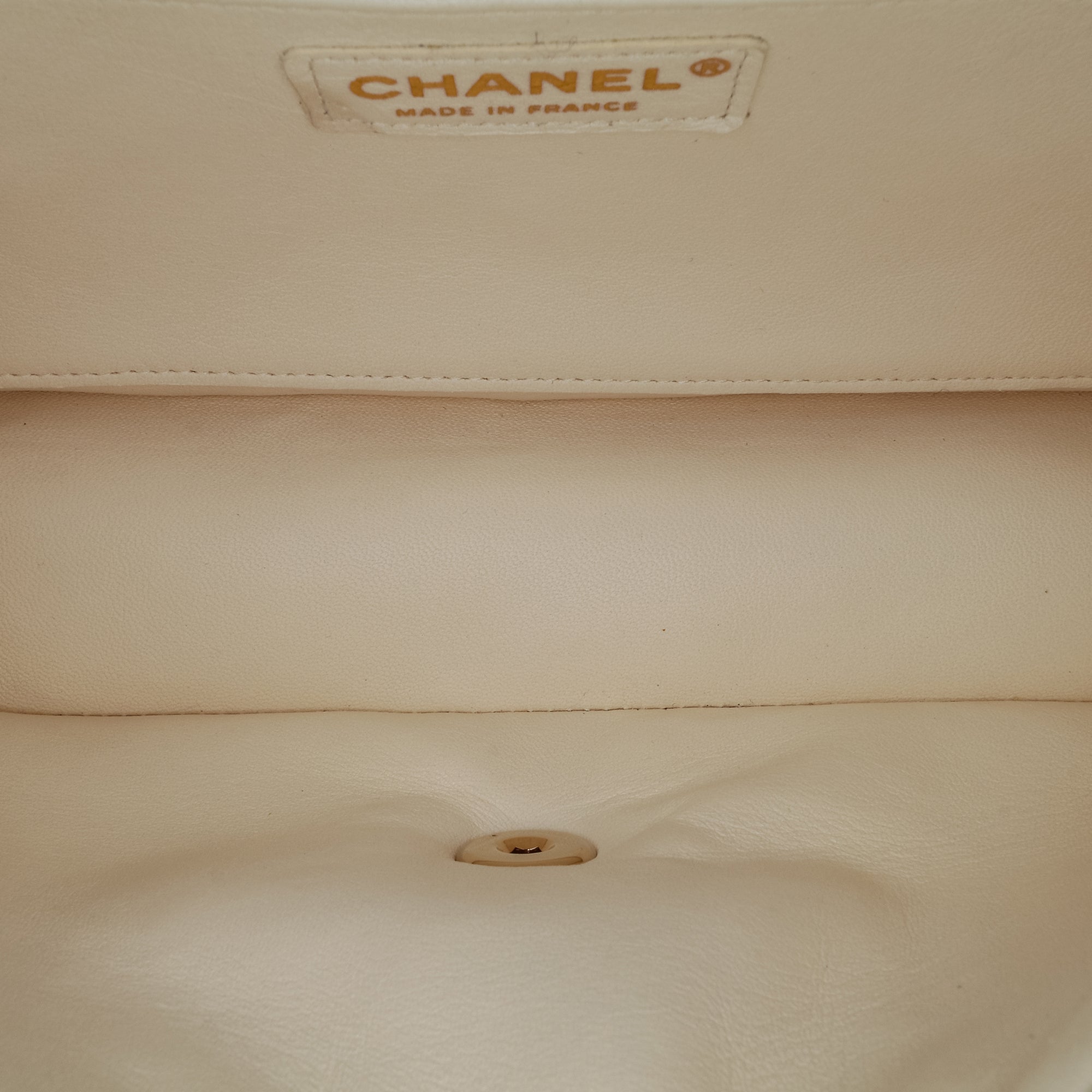 Medium Calfskin and Wool Knit Single Flap