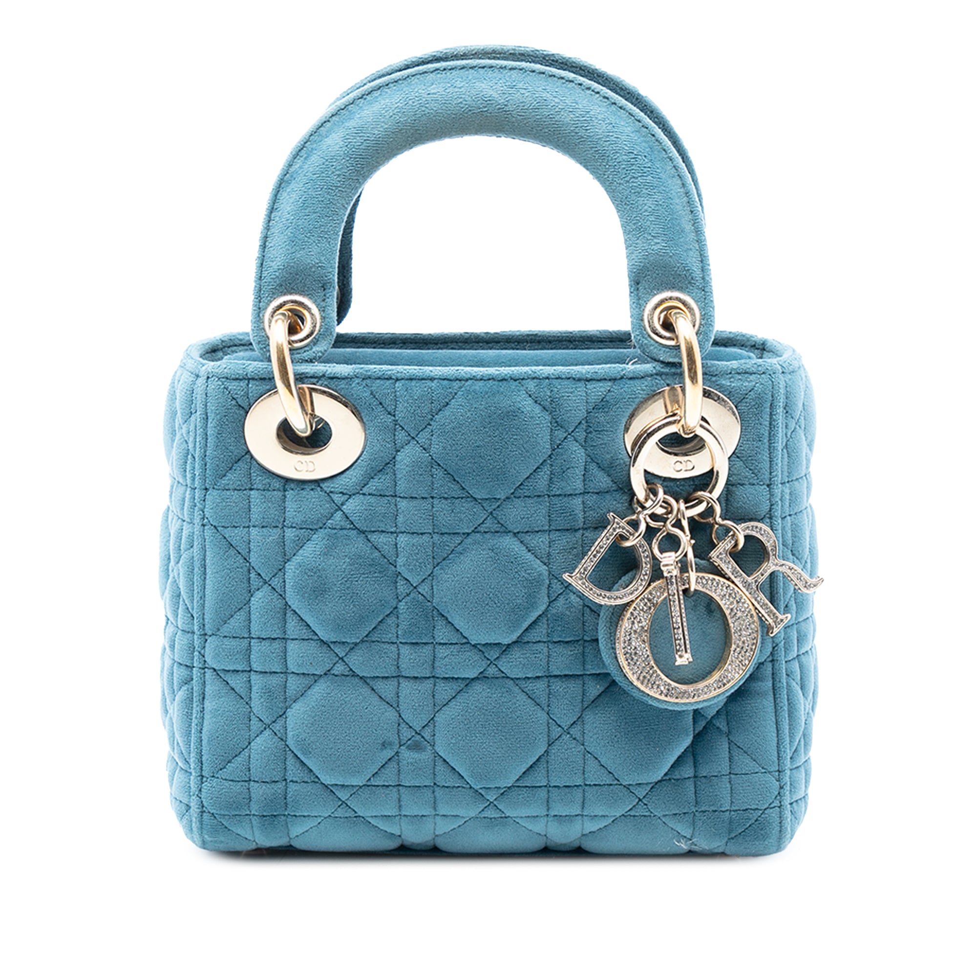 Mini Velvet Cannage Lady Dior