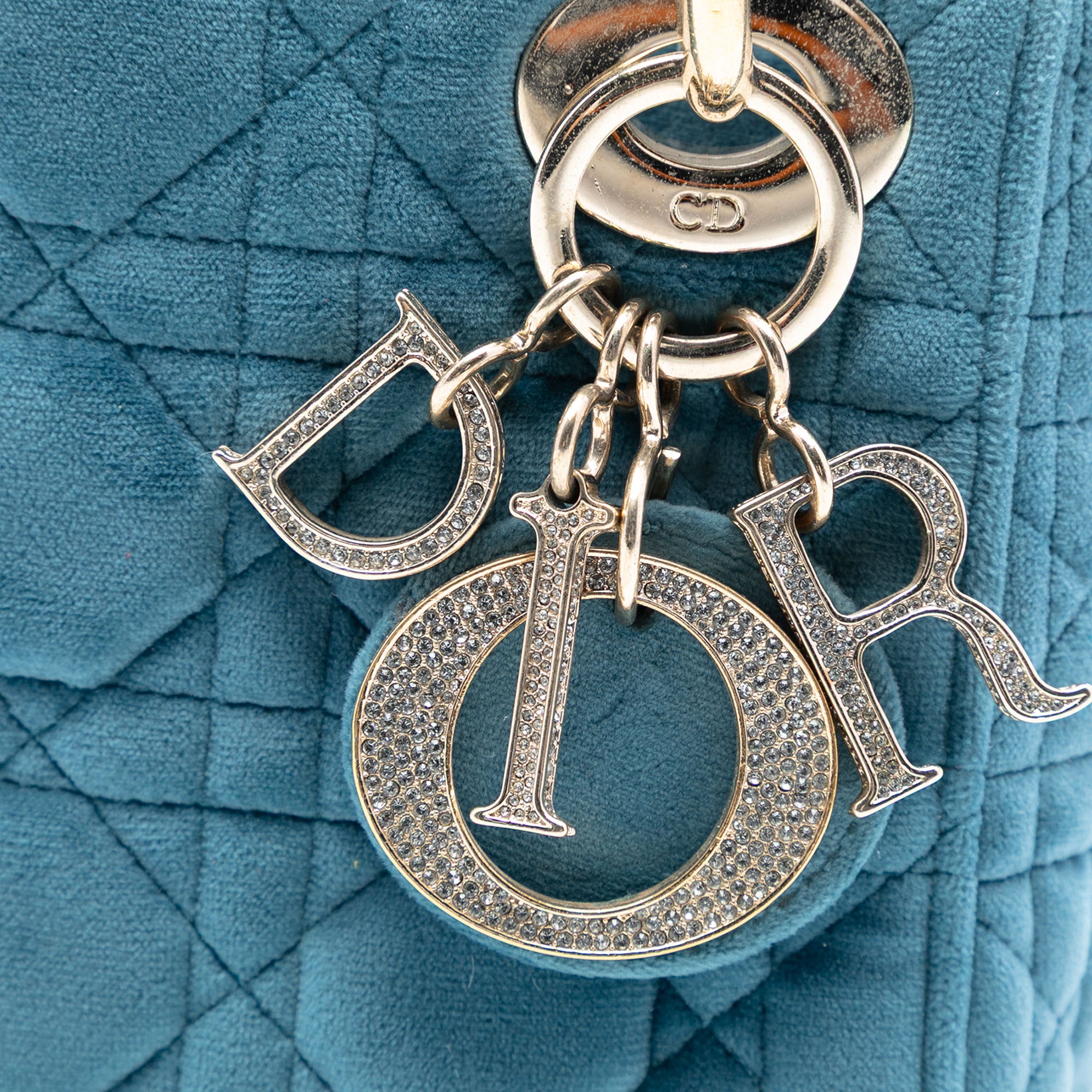 Mini Velvet Cannage Lady Dior