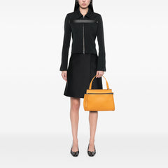 Small Drummed Calfskin Edge Handbag