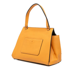 Small Drummed Calfskin Edge Handbag