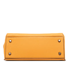 Small Drummed Calfskin Edge Handbag