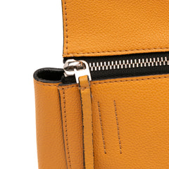 Small Drummed Calfskin Edge Handbag