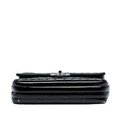 Medium Classic Chevron Patent Double Flap