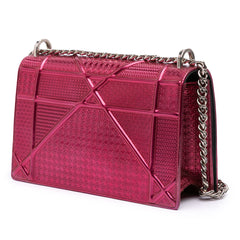 Medium Metallic Patent Microcannage Diorama Flap