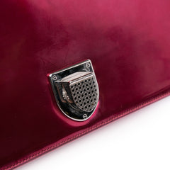 Medium Metallic Patent Microcannage Diorama Flap