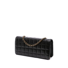 Paris Byzance Lambskin Jeweled Evening Clutch with Chain