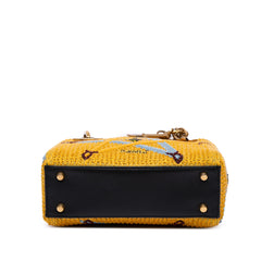 Mini Embroidered Canvas Swords Lady Dior