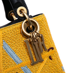 Mini Embroidered Canvas Swords Lady Dior