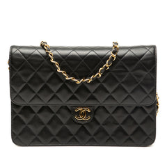 Medium CC Quilted Lambskin Single Flap